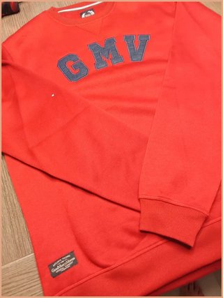Sudadera Gian Marco Venturi GMV roja logo bordado