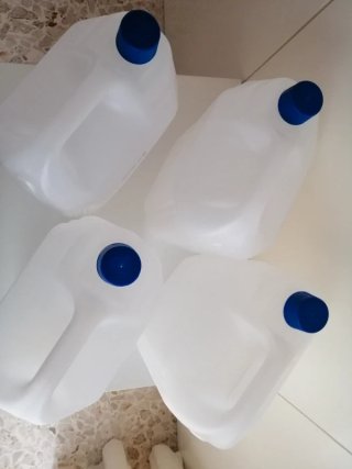 Set 4 taniche vuote 5 litri plastica