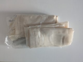 Cortine in organza beige vidaXL (2 unità)