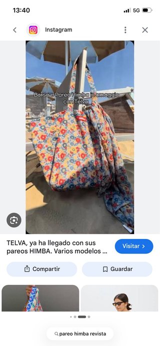 Bolso de playa Himba floral