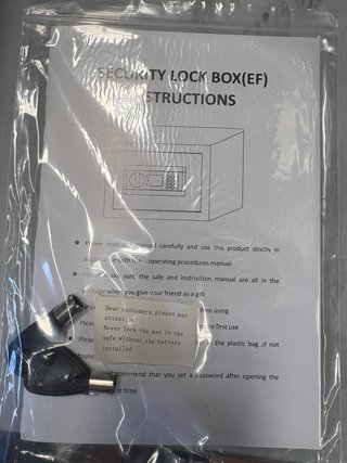 Caja Fuerte Electrónica Negra Doméstica