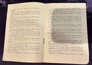 Temario Oposiciones M. Educación Nacional 1957