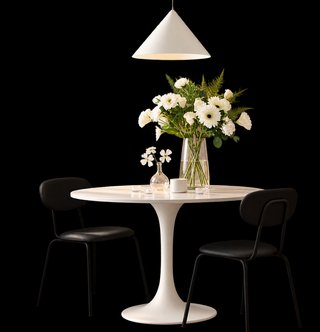 Mesa redonda blanca Ikea