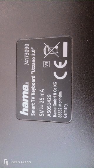Tastiera Hama Wireless Nera
