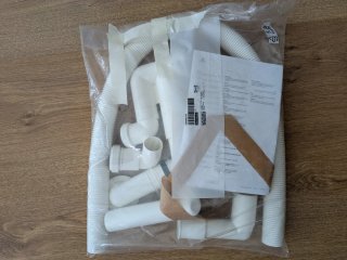 Sifón lavabo con tubo flexible. Ikea RANNILEN