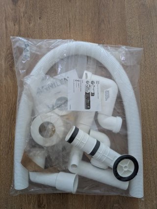 Sifón lavabo con tubo flexible. Ikea RANNILEN