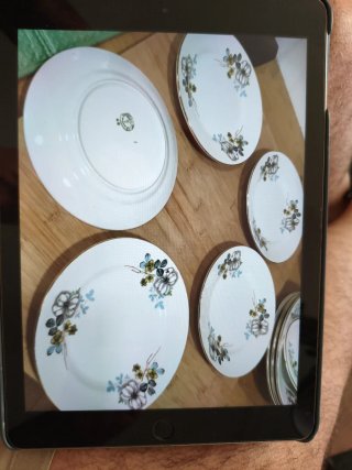 5 Platos Postre Pickman Cartuja Porcelana