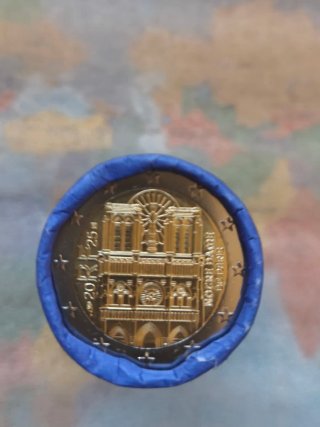 Rollo 2€ Francia 2025 FdC Notre-Dame