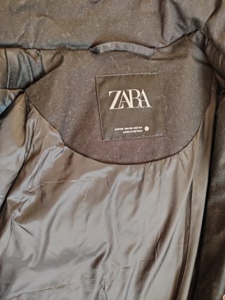 Parka Zara Oversize Sarga de algodón
