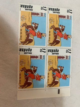 Lote 9 sellos España Edifil 17 y 68 sellos Ref 390