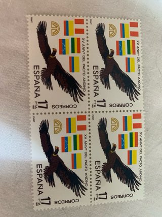 Lote 9 sellos España Edifil 17 y 68 sellos Ref 390