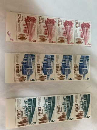 Lote 9 sellos España Edifil 17 y 68 sellos Ref 390
