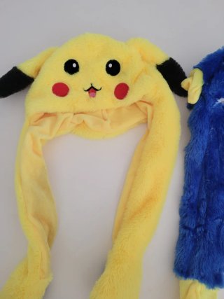 Gorro Pikachu y Huggy Wuggy