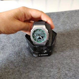 Reloj G-SHOCKMOD dial verde y correa negra