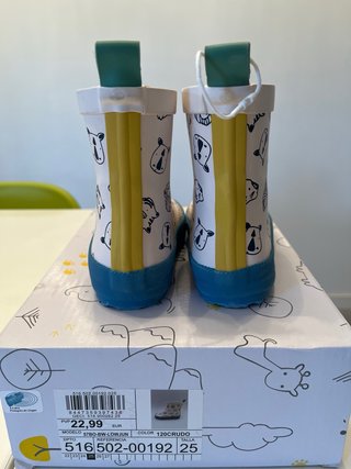 Botas de agua niño talla 25 animales