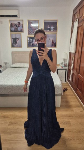 Vestido de fiesta Vértize Gala azul marino 40