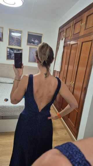 Vestido de fiesta Vértize Gala azul marino 40