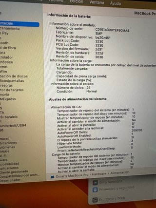 MacBook Pro 2017 128GB Plata