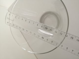 Vaso IKEA vetro trasparente H 20 cm