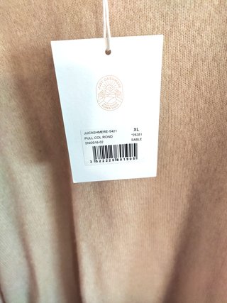 Jersey Beige Just Cashmere T XL