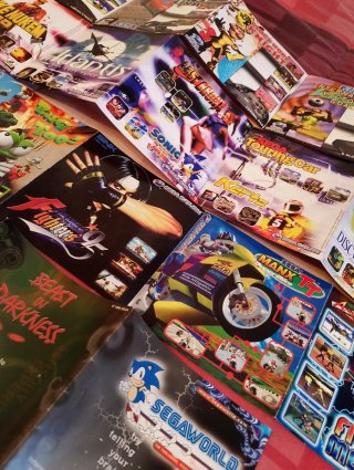 Lote 4 folletos Sega Saturn originales