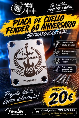 Placa Fender Telecaster 60 Aniversario