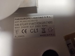 Plafoniera EUROPE LIGHTING S.R.L. vetro