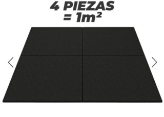 Losetas de caucho 4 piezas = 1m²