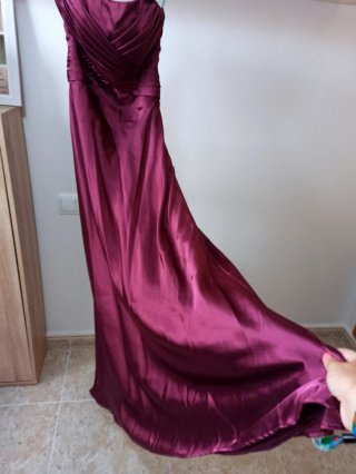 Vestido fiesta Easy Wear T-38 púrpura/rojo