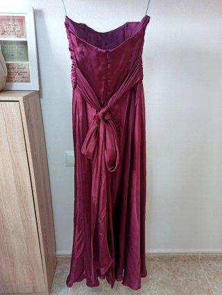 Vestido fiesta Easy Wear T-38 púrpura/rojo