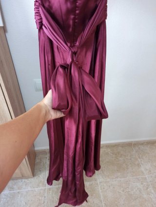 Vestido fiesta Easy Wear T-38 púrpura/rojo