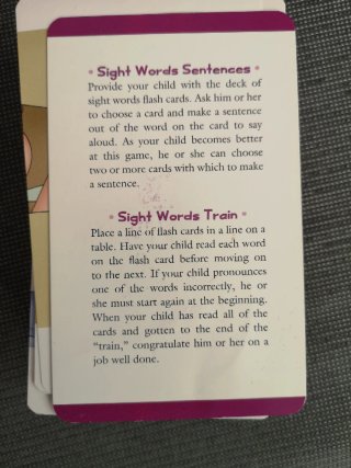 Tarjetas para aprender inglés