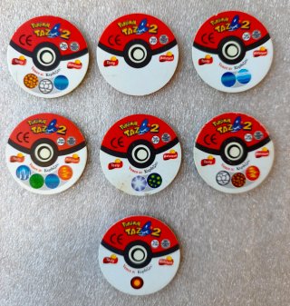 Lote Tazos 2 Pokémon
