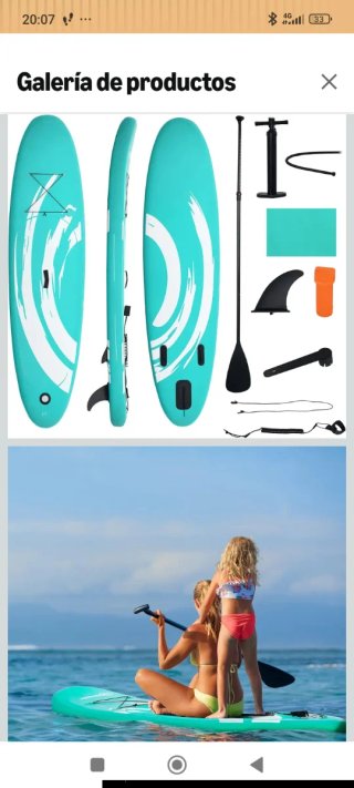 Tabla de pádel surf hinchable