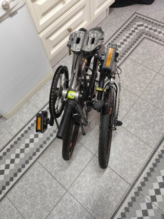 Bicicleta Plegable Btwin Gris