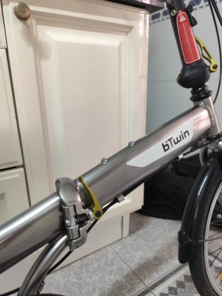 Bicicleta Plegable Btwin Gris