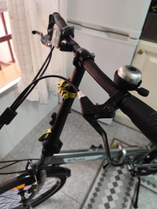 Bicicleta Plegable Btwin Gris