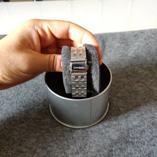 Reloj Casio Quartz Verde y Plateado