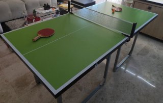 Mesa de ping pong verde