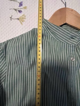 Camisa Pedro del Hierro rayas verde Talla S