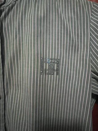 Camisa Pedro del Hierro rayas verde Talla S
