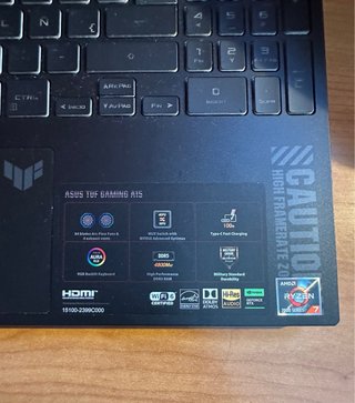 Portátil Asus TUF Gaming A15