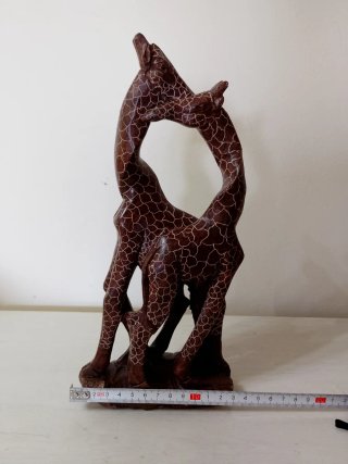 Escultura Jirafas Piedra Africana