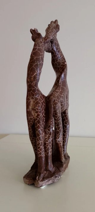 Escultura Jirafas Piedra Africana