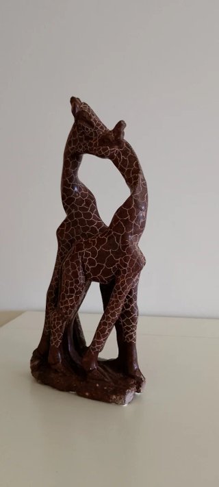 Escultura Jirafas Piedra Africana