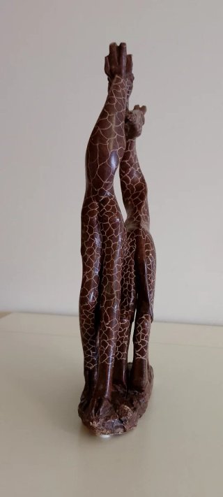 Escultura Jirafas Piedra Africana