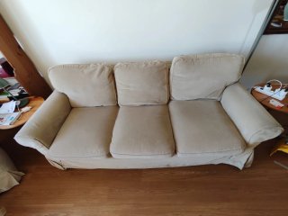 Sofá Cama IKEA 3 Plazas Beige