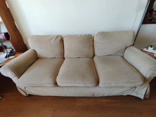 Sofá Cama IKEA 3 Plazas Beige