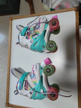 Patines 4R + Patinete+Casco + Protecciones+ Pelota