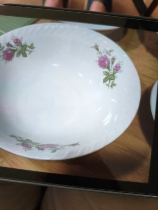 4 Fuentes Pickman Porcelana Flores Rosas